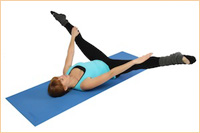 Kalanetikos tempimo pratimai šlaunims